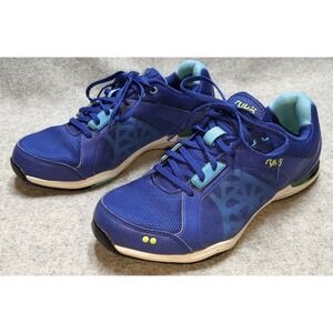 Ryka Exertion Low Running Training Shoe K1838WDLY Blue Sneaker Women's Size 7.5